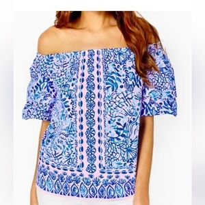 NWT Lilly Pulitzer frankee off the shoulder size small